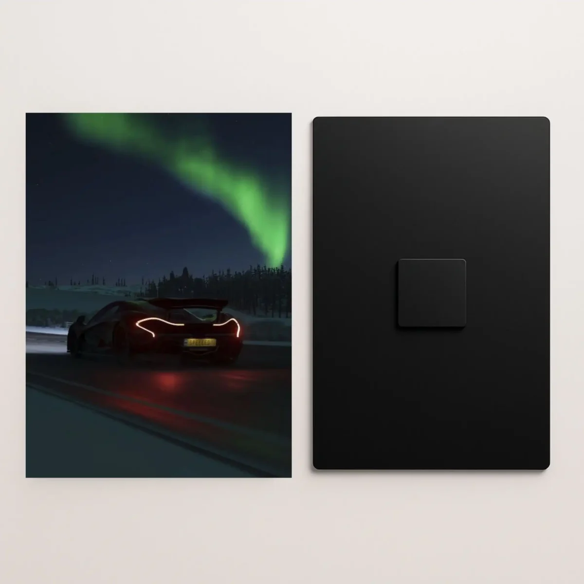 mclaren p1 car metal poster front and back preview