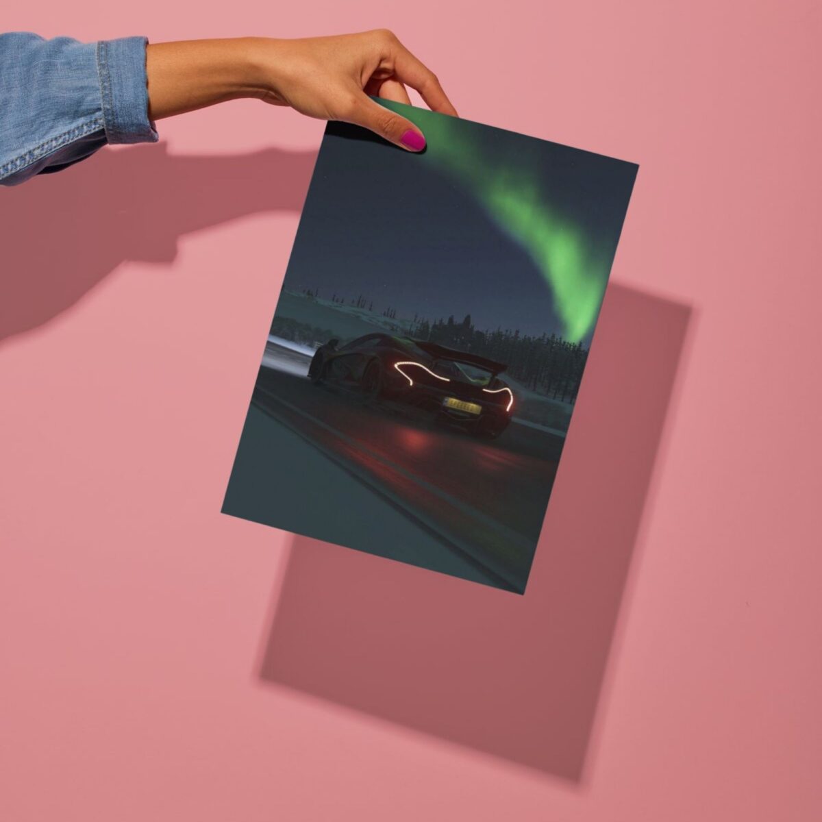 mclaren p1 car metal poster preview