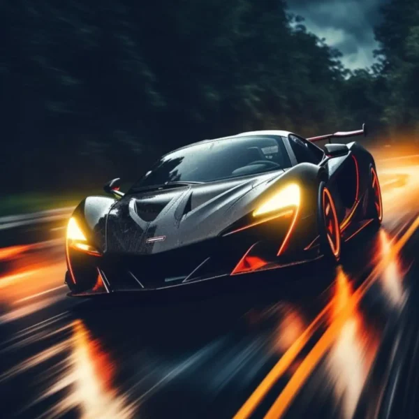mclaren p1 sports car metal poster