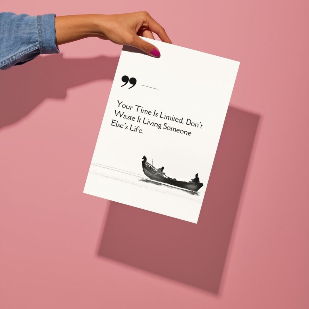 motivational life quote metal poster preview