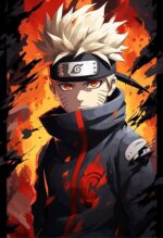 naruto metal poster