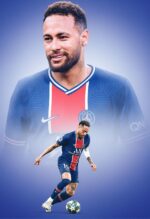neymar jr metal poster