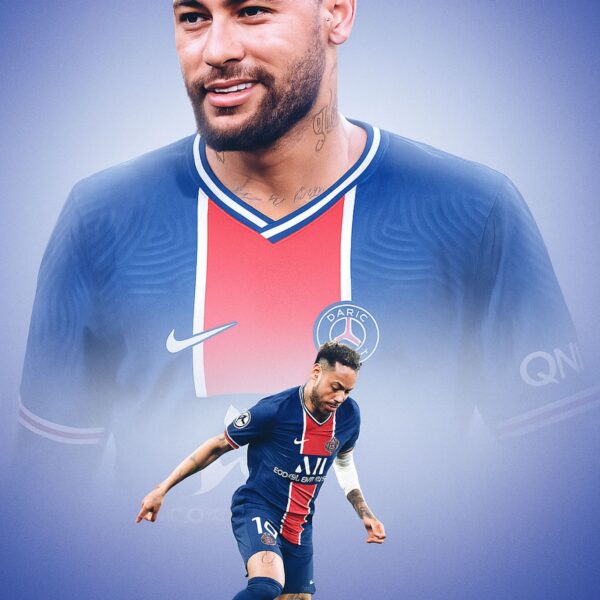 neymar jr metal poster