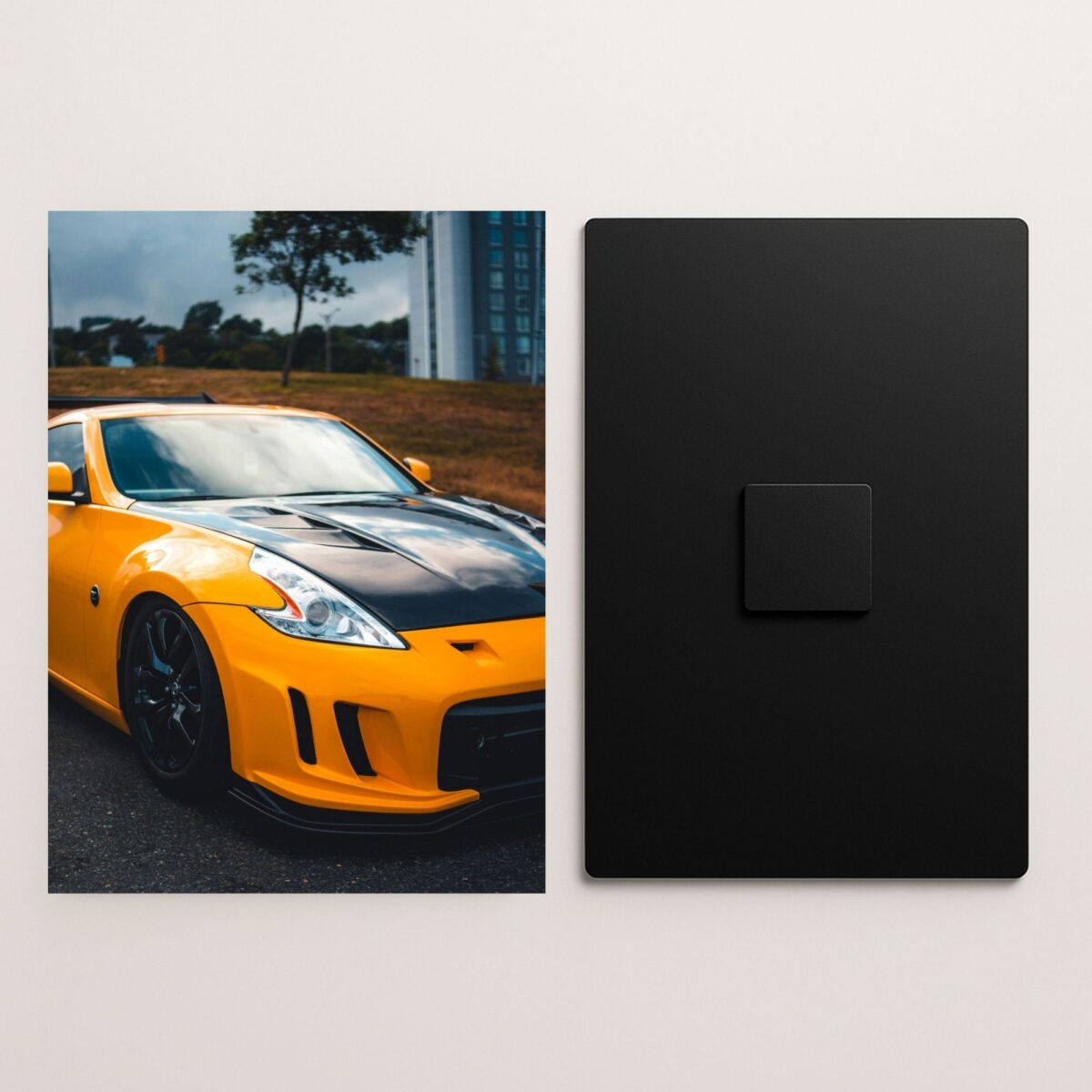 nissan 370z supercar metal poster front and back preview