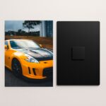 nissan 370z supercar metal poster front and back preview
