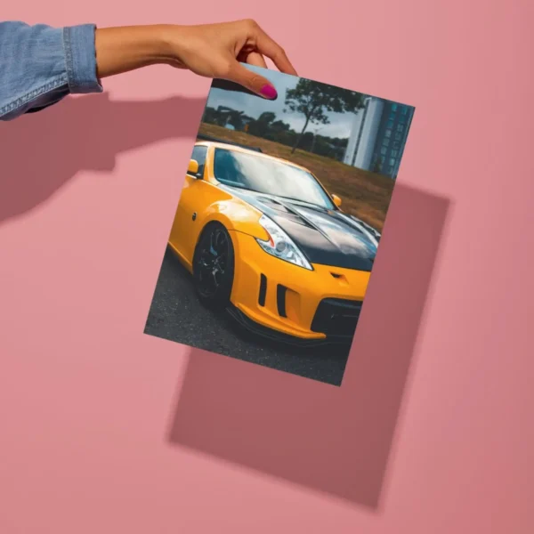 nissan 370z supercar metal poster preview