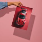 porsche 911 gt3 rs metal poster preview