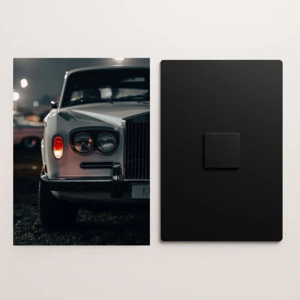 rolls royce silver shadow car metal poster front and back preview