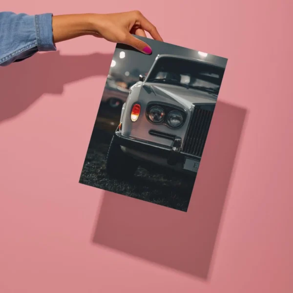 rolls royce silver shadow car metal poster preview