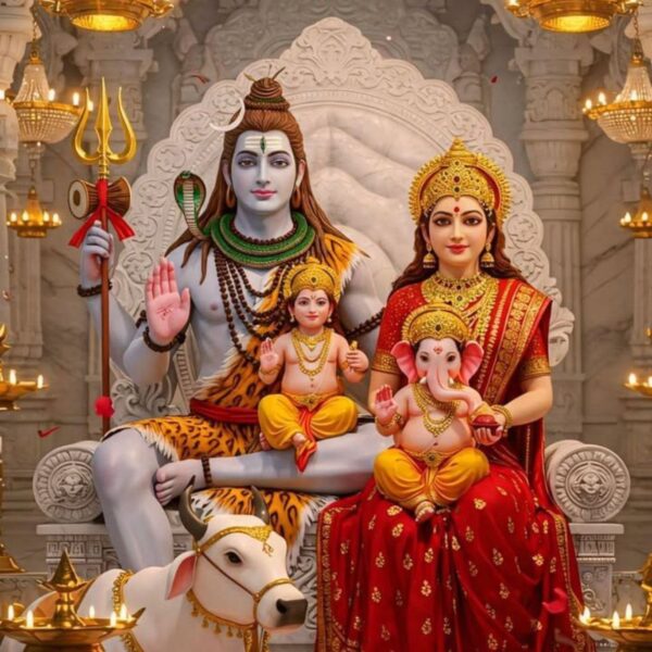 shiv parivar metal poster