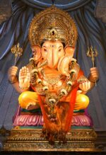 shri ganesh metal poster