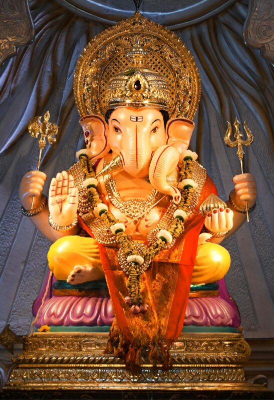 shri ganesh metal poster