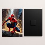 spiderman metal poster front and back preview