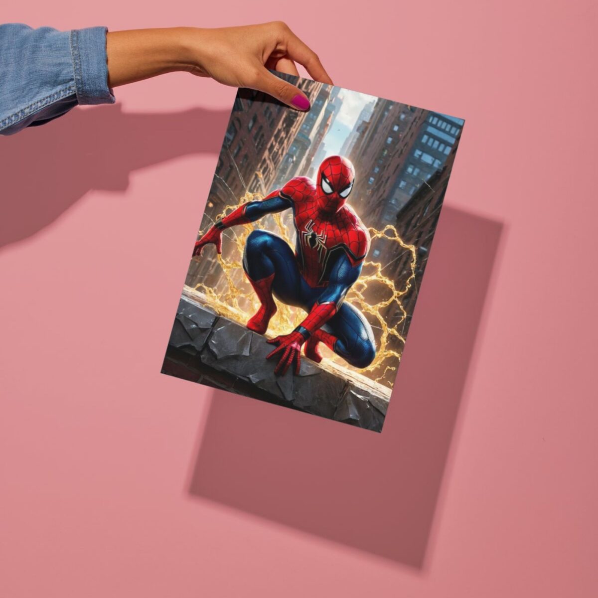 spiderman metal poster preview