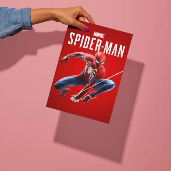 spiderman movie metal poster preview