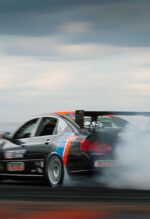 sport car drift metal poster
