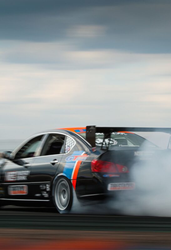 sport car drift metal poster