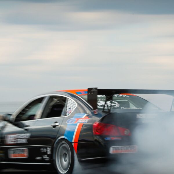 sport car drift metal poster
