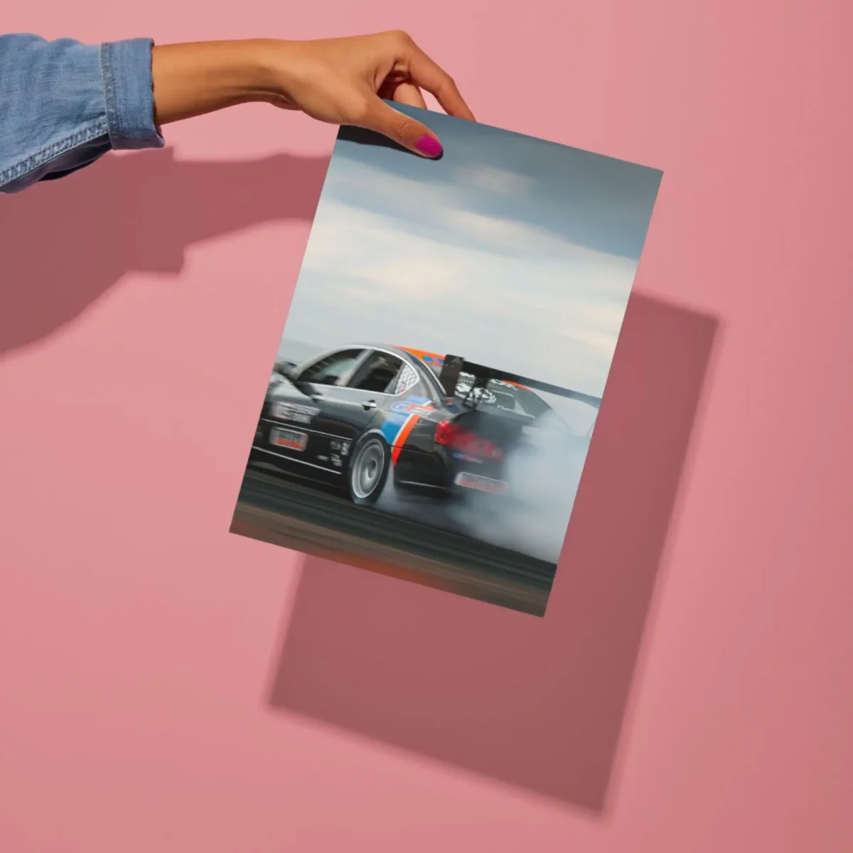 sport car drift metal poster preview