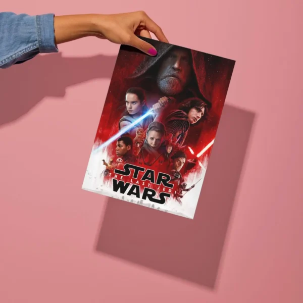 star wars movie metal poster preview