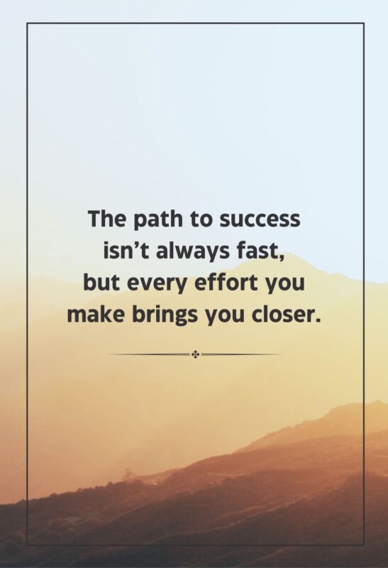 success quote metal poster
