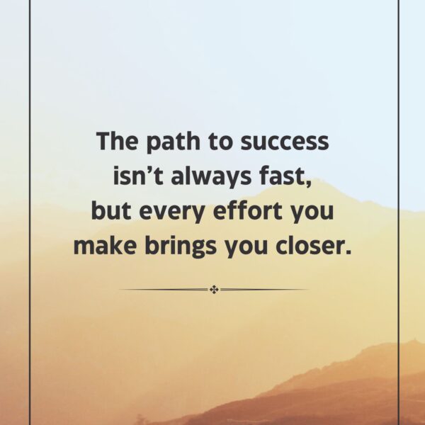 success quote metal poster