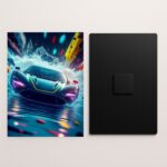 supercar metal poster front and back preview
