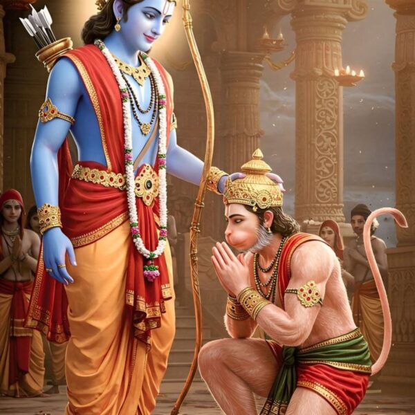vayu putra hanuman metal poster