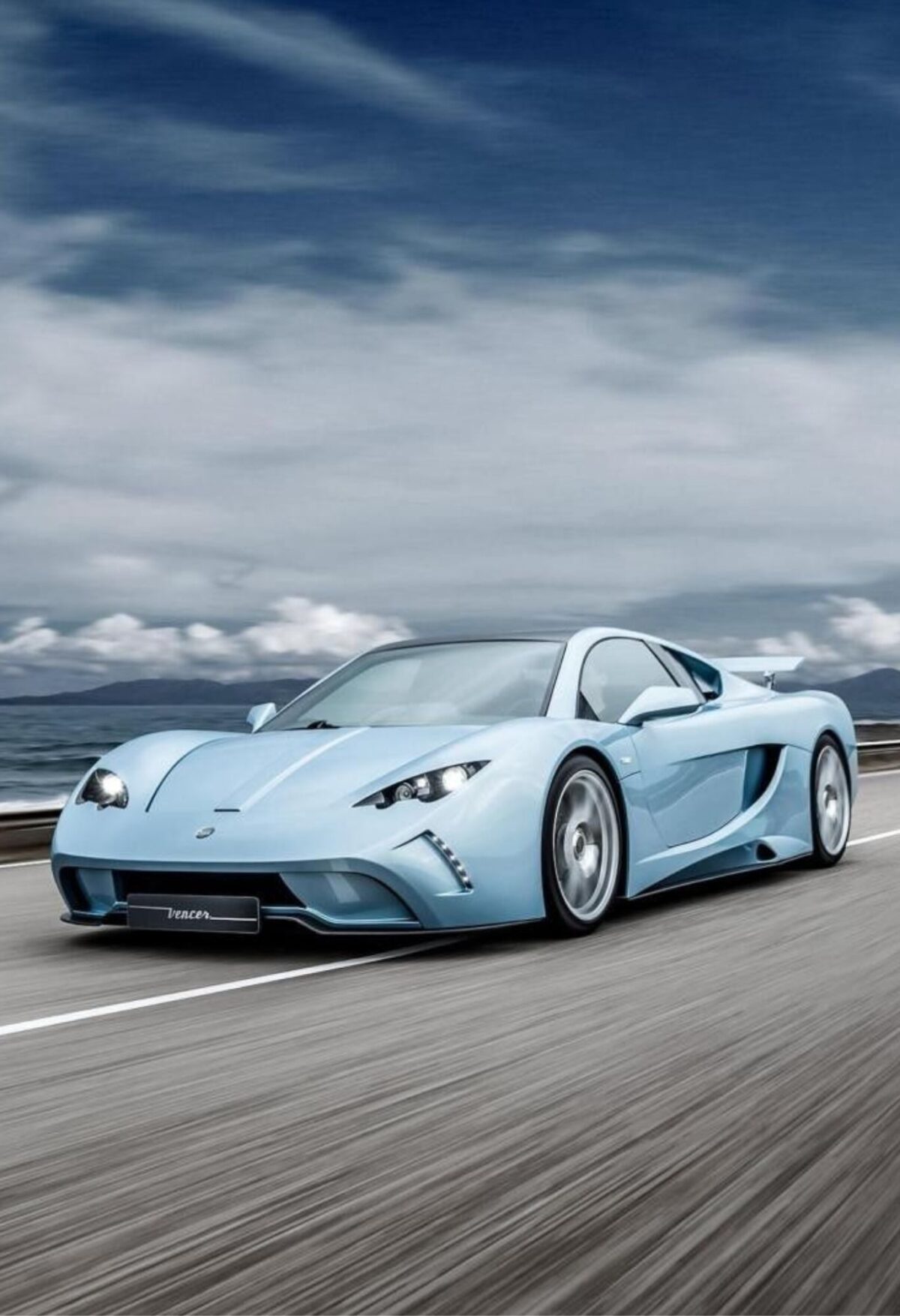 vencer sarthe supercar metal poster