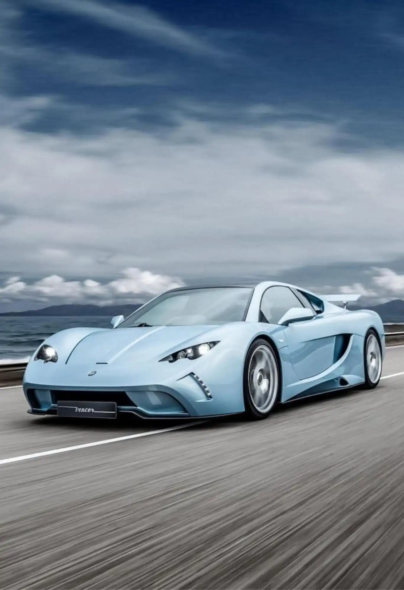 vencer sarthe supercar metal poster