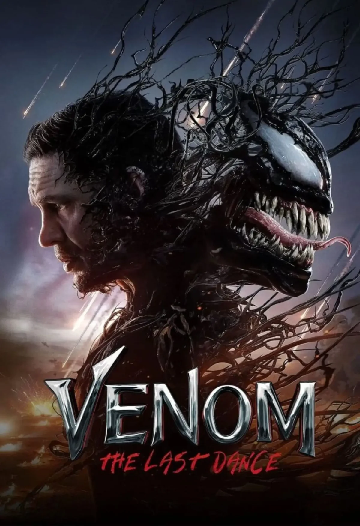 venom movie metal poster