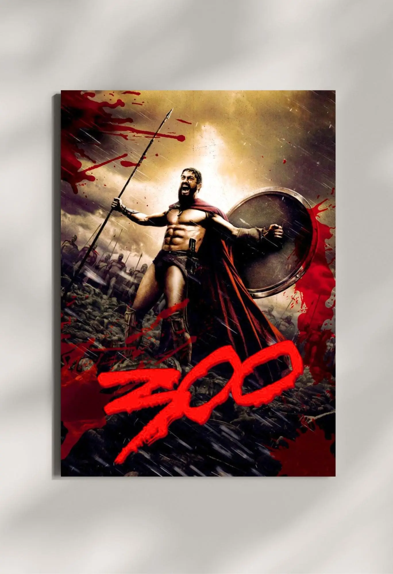 wall mounted 300 movie metal poster