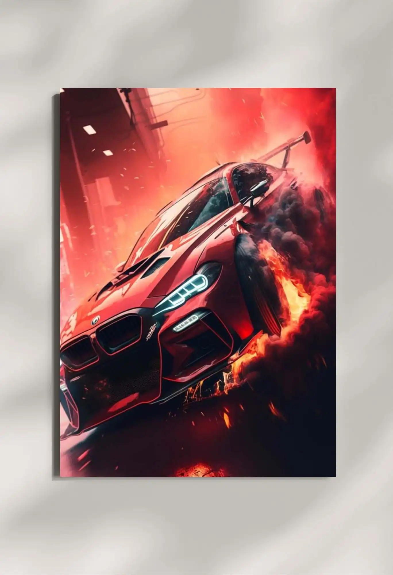 wall mounted bmw m3 car metal poster