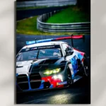 wall mounted bmw m4 car metal poster