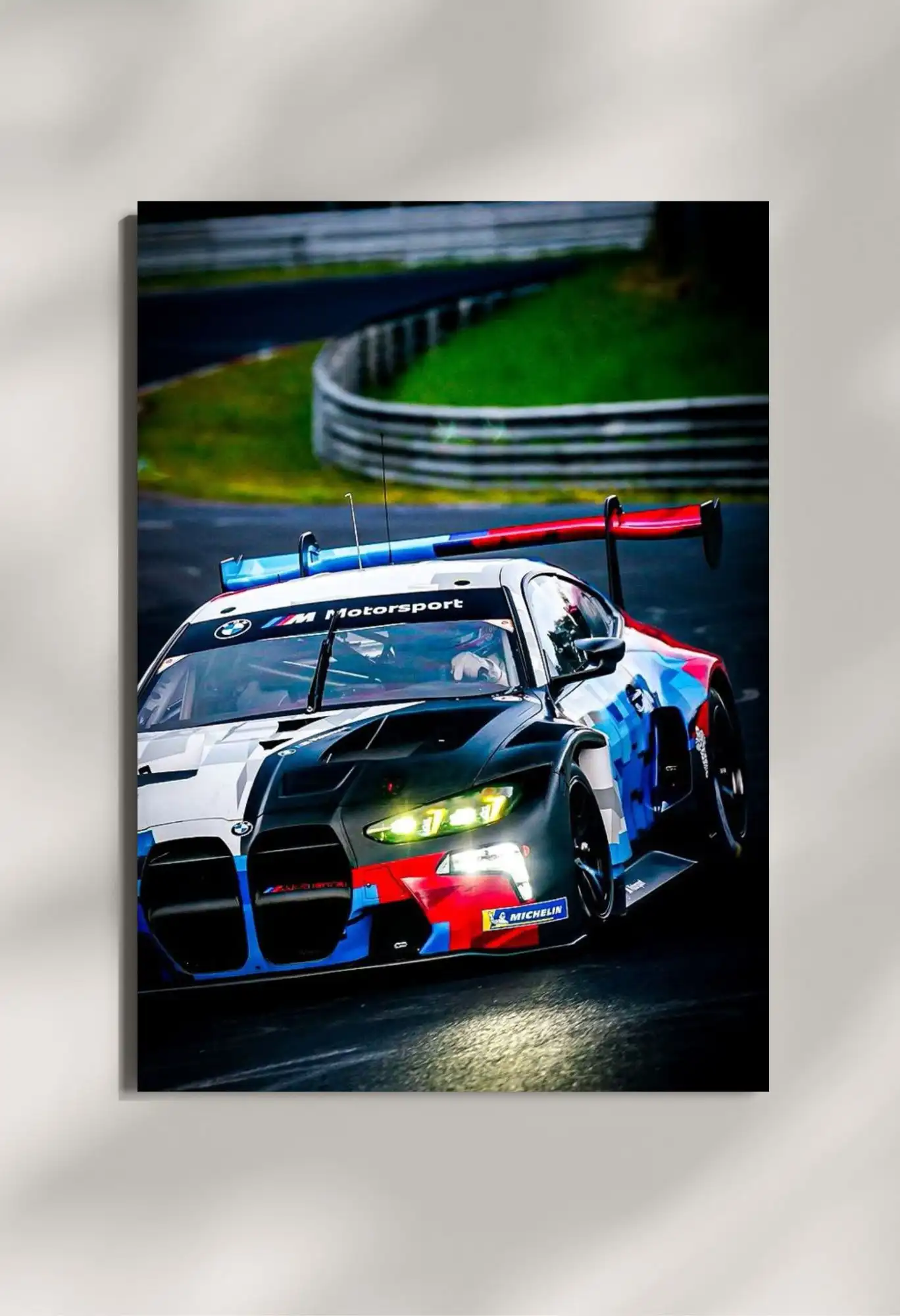 wall mounted bmw m4 car metal poster