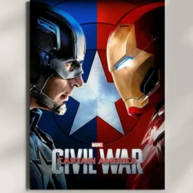wall mounted captain america civil war movie metal poster