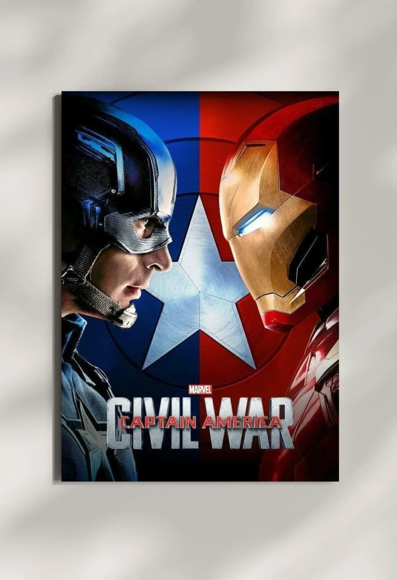 wall mounted captain america civil war movie metal poster