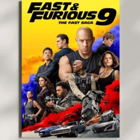 wall mounted fast and furious movie metal poster