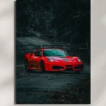 wall mounted ferrari f430 supercar metal poster