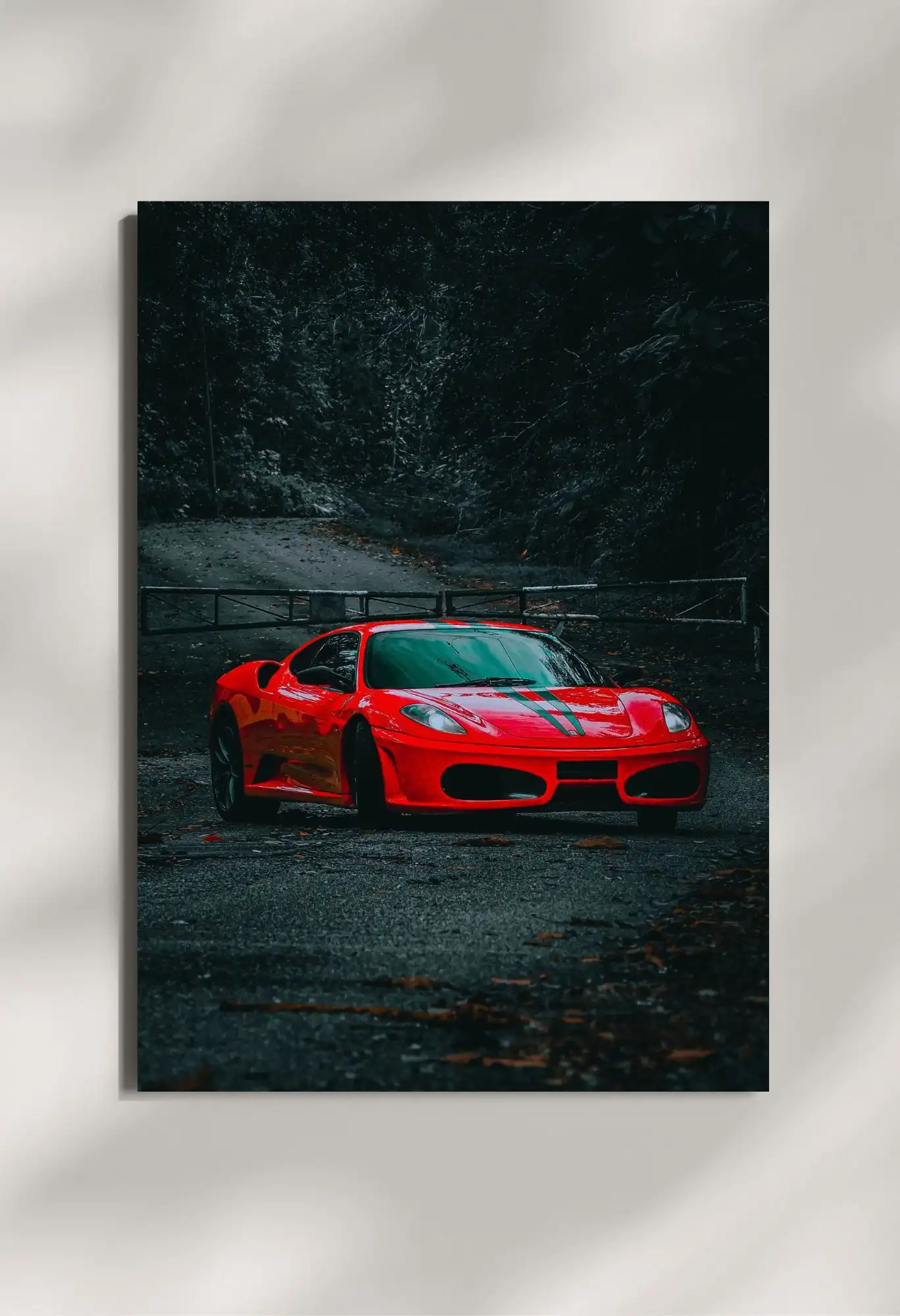 wall mounted ferrari f430 supercar metal poster