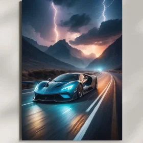 wall mounted ford gt 2 sports car metal poster