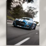 wall mounted ford mustang shelby gt500 supercar metal poster