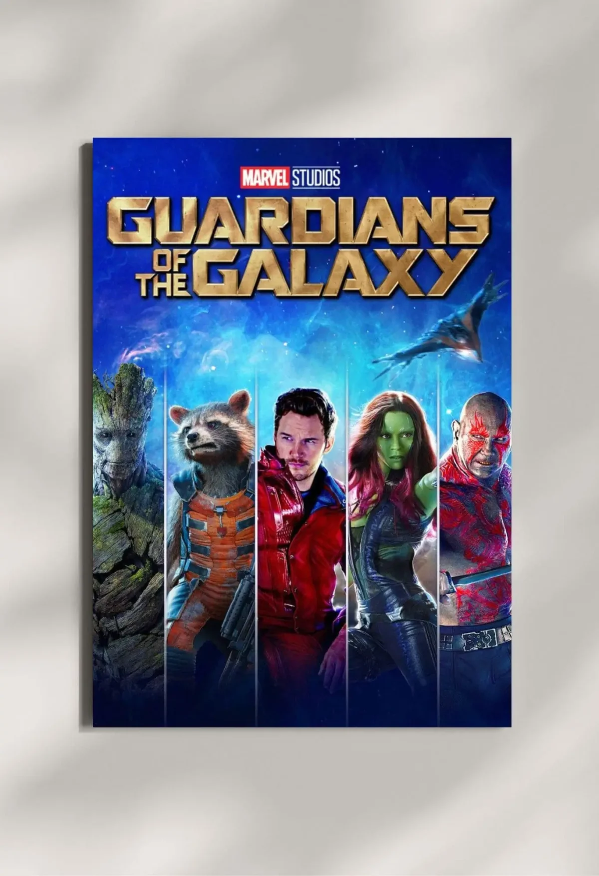 wall mounted guardians of the galaxy movie metal poster