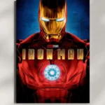 wall mounted iron man movie metal poster