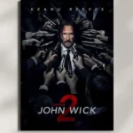wall mounted john wick movie metal poster