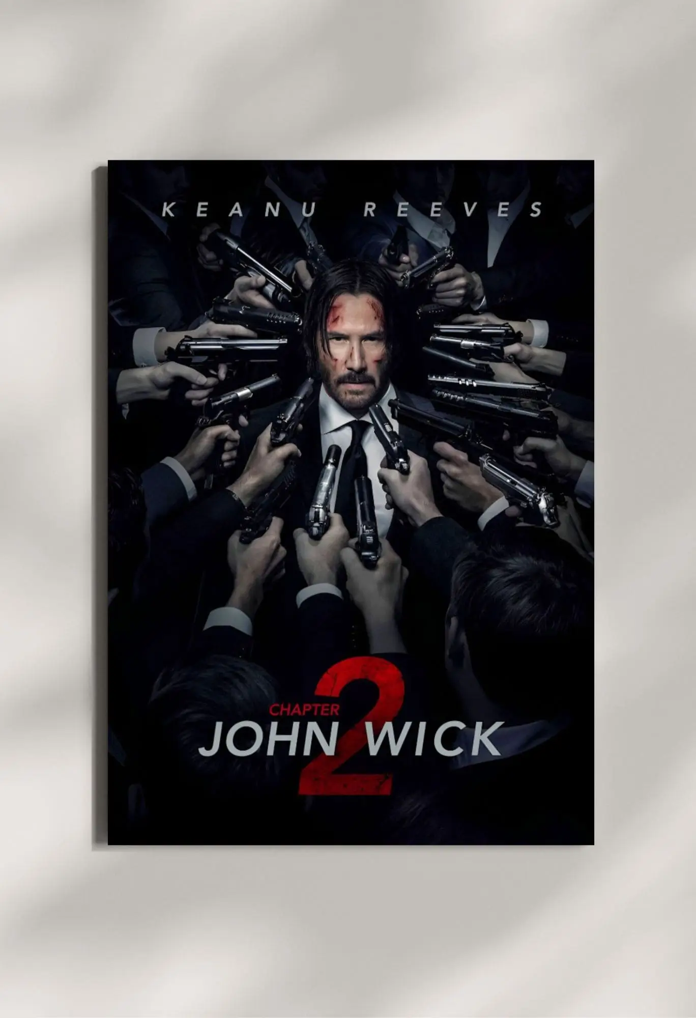 wall mounted john wick movie metal poster