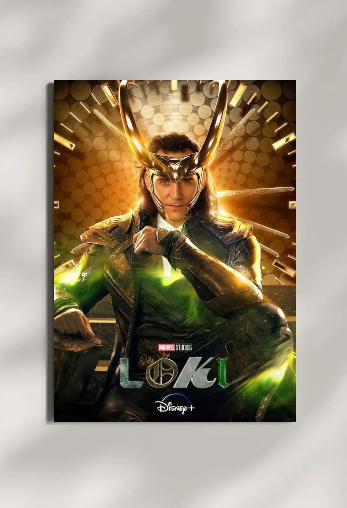 wall mounted loki metal poster