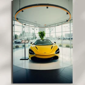 wall mounted mclaren 720s supercar metal poster