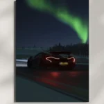 wall mounted mclaren p1 car metal poster