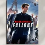 wall mounted mission impossible movie metal poster